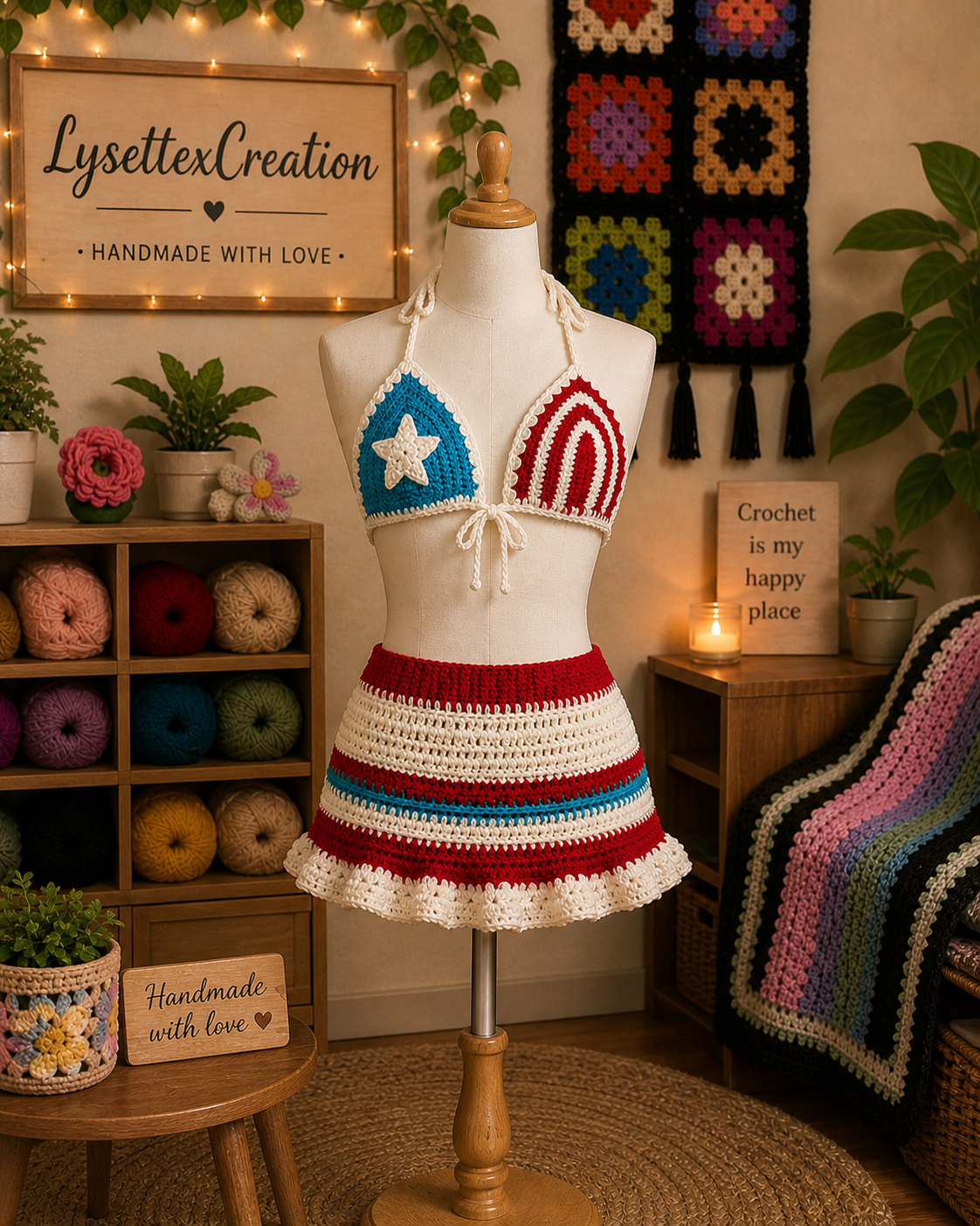 Puerto Rico crochet 2 piece